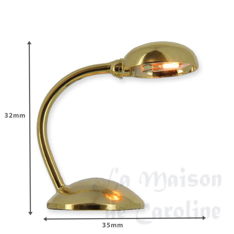 12v desk light brass miniature 1:12 Bilder 1