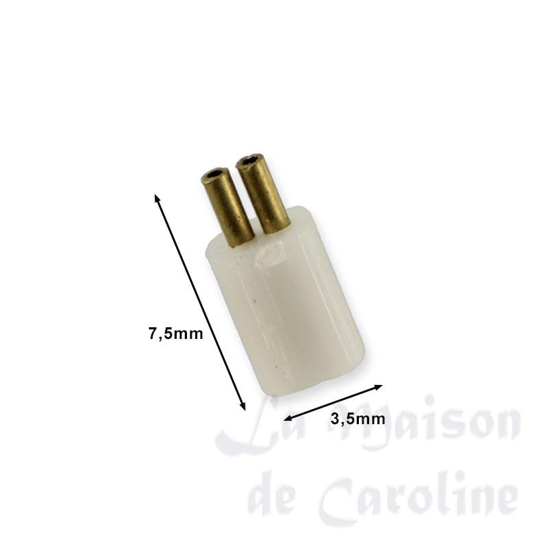 real scale mini plug male for dollhouses 1:12 photo 2 real scale mini plug male for dollhouses 1:12 photo 2
