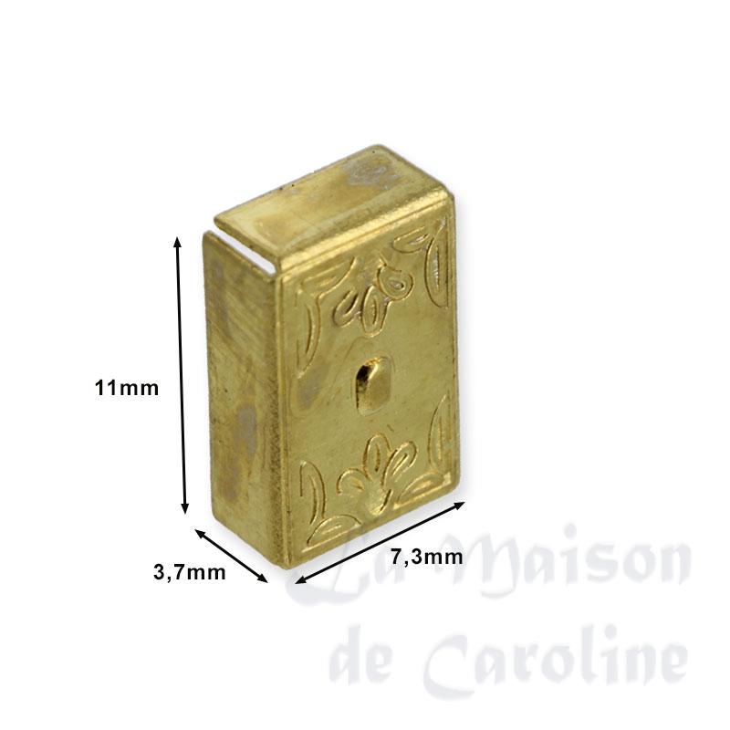 decorative brass switch plate cover miniature 1:12 Bilder 1