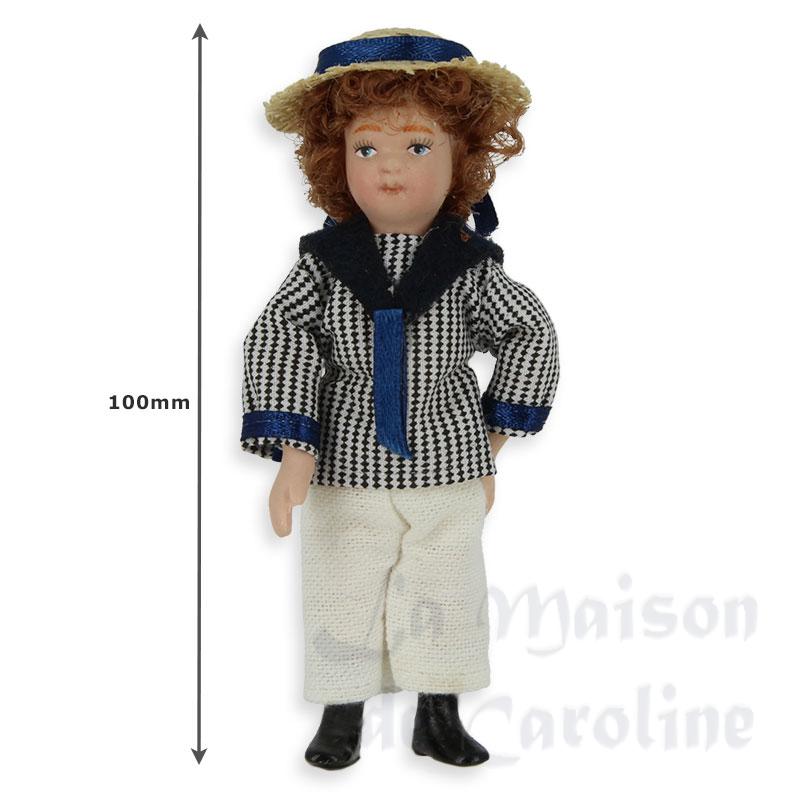 porcelain boy marine dressed miniature 1:12 Bilder 1