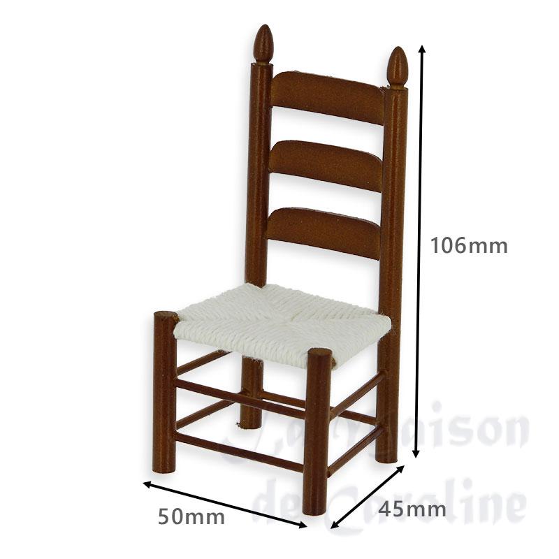 shaker side chair walnut miniature 1:12 Bilder 1