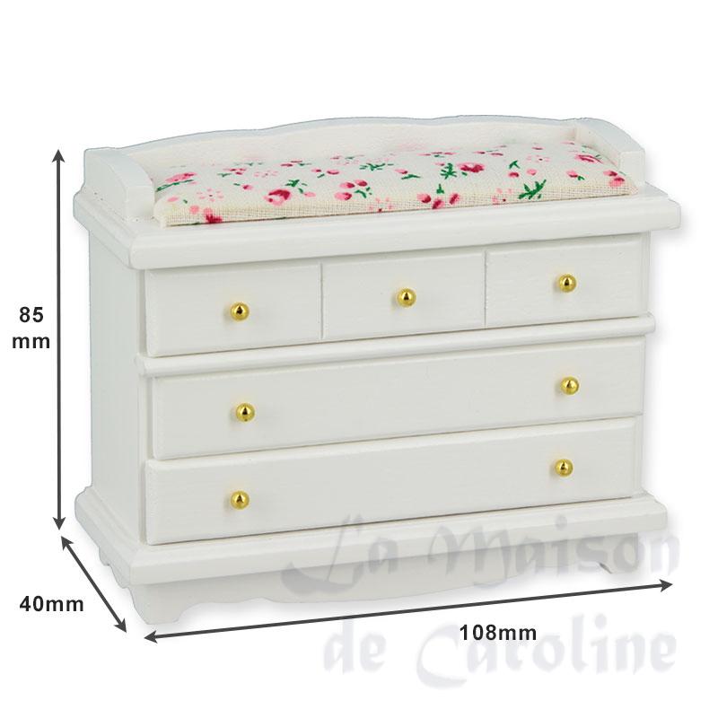 dressing table white miniature 1:12 Bilder 1