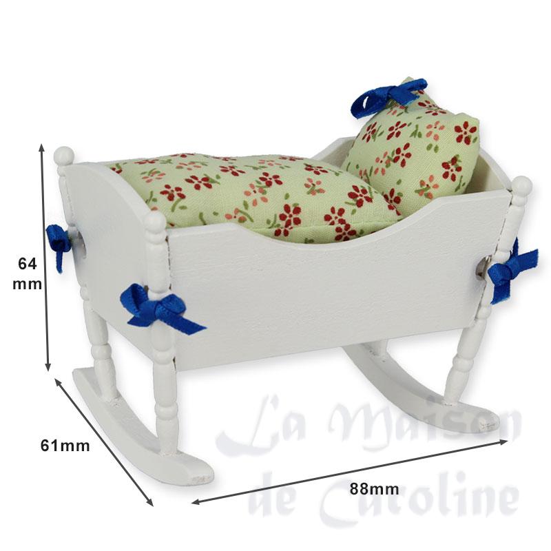 swinging craddle white miniature 1:12 Bilder 1