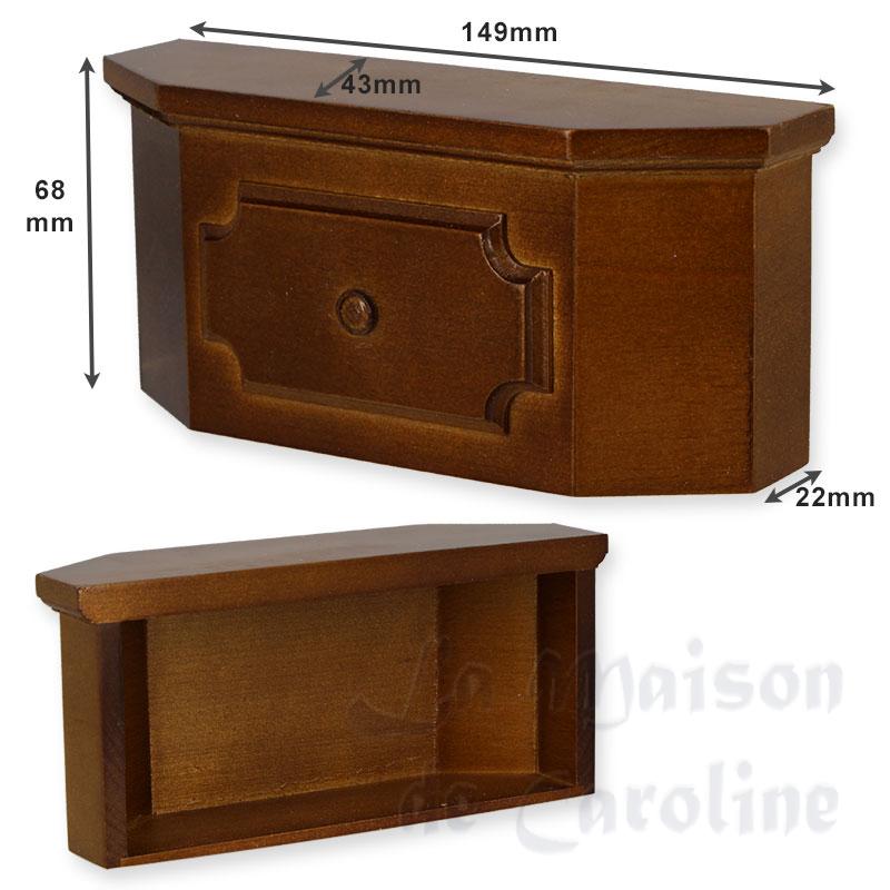 counter walnut miniature 1:12 Bilder 1