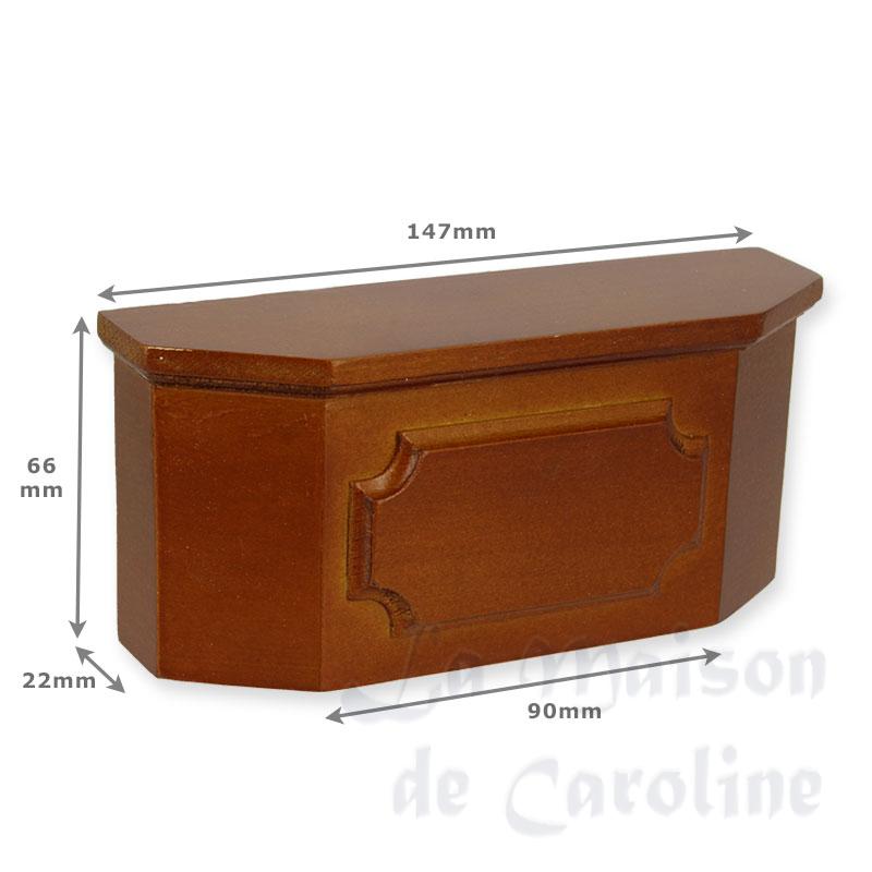 counter walnut miniature 1:12 Bilder 1