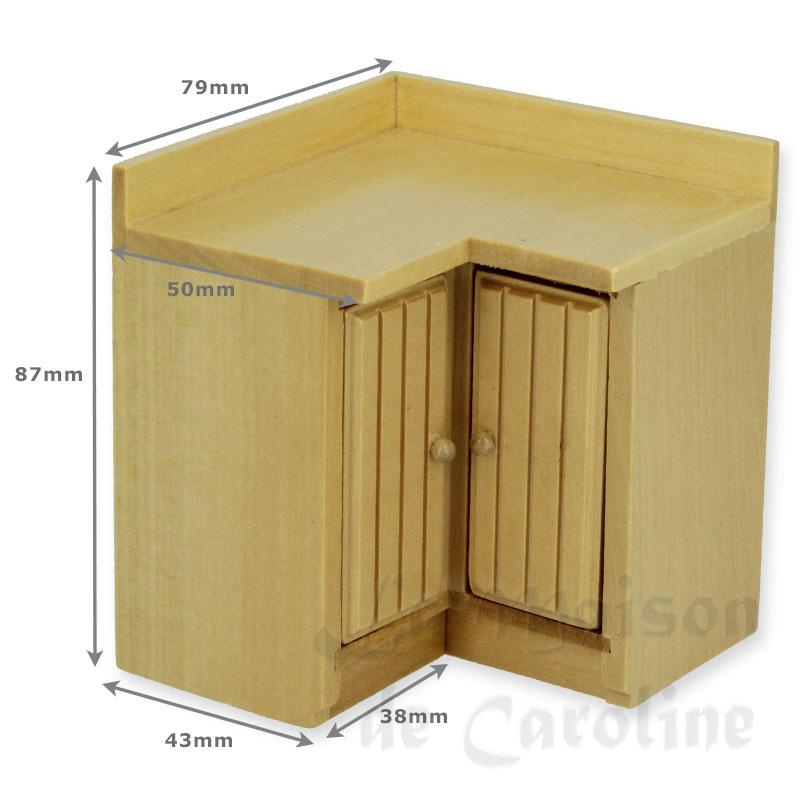 kitchen corner, natural oak miniature 1:12 Bilder 1