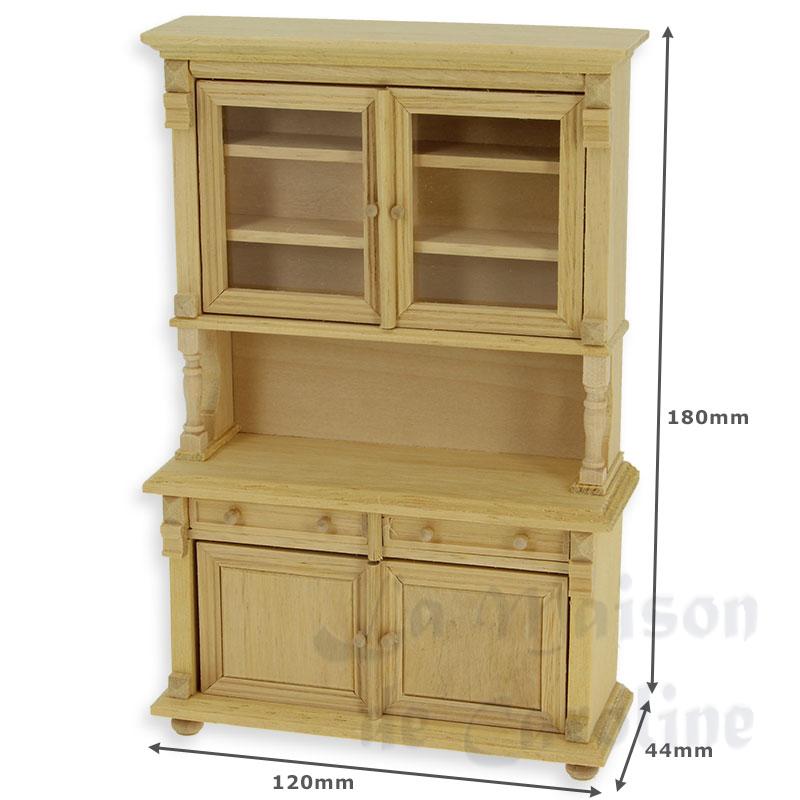 kitchen cupboard barewood 2 doors miniature 1:12 Bilder 1