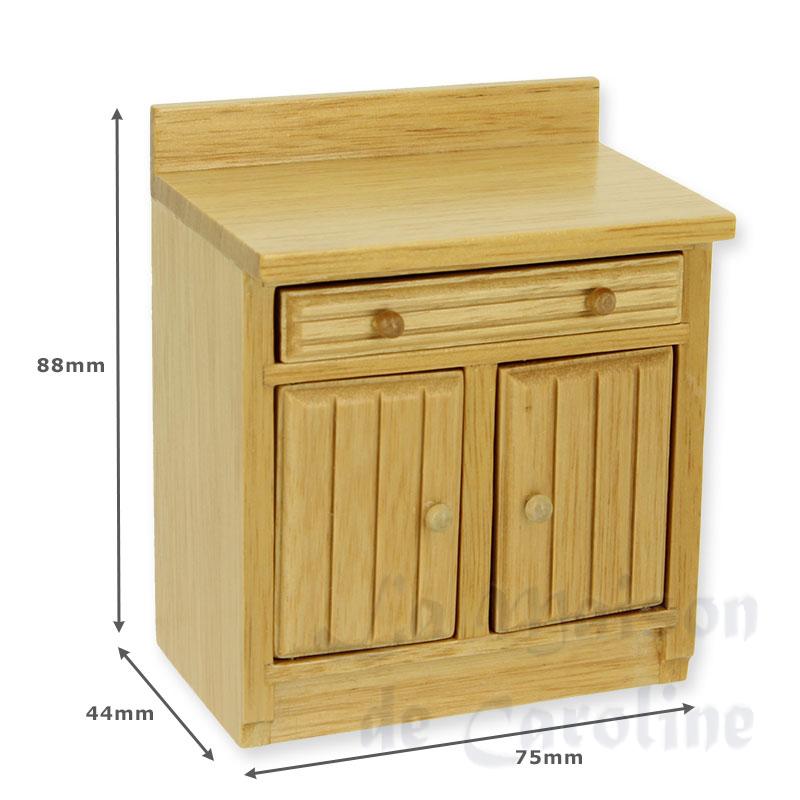 kitchen element, natural oak miniature 1:12 Bilder 1