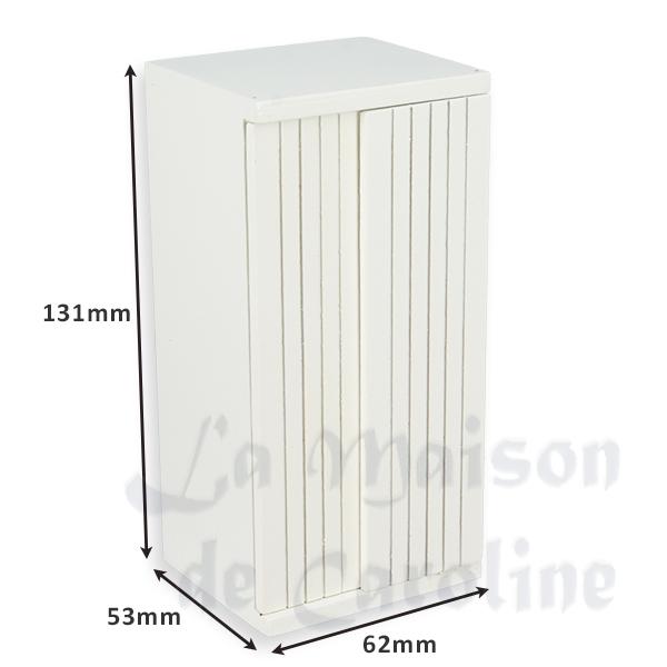 kitchen fridge white miniature furniture 1:12 photo 3