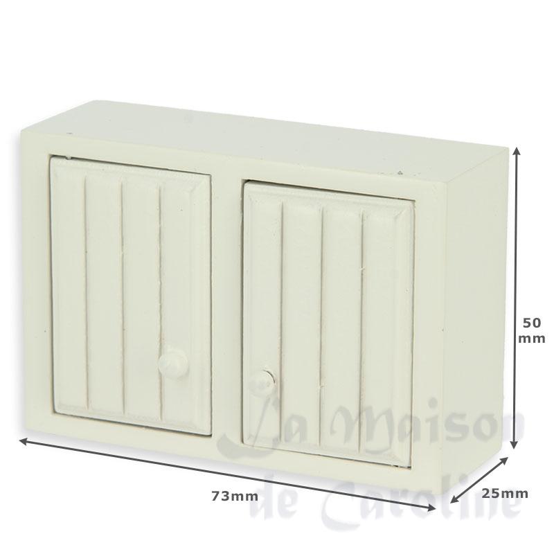 kitchen wall element white miniature 1:12 Bilder 1