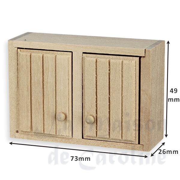 kitchen wall element bare wood miniature furniture 1:12 photo 2
