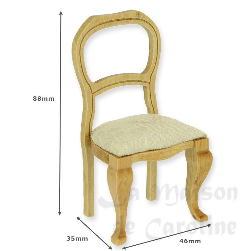 chair natural oak miniature 1:12 Bilder 1