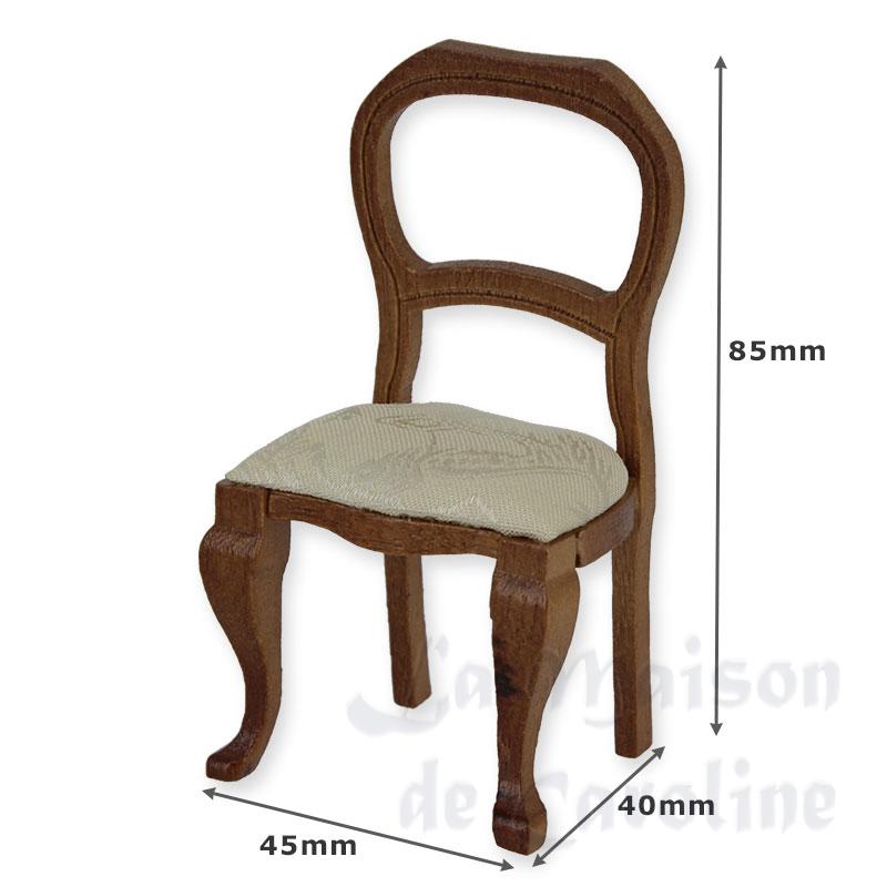 chair walnut miniature 1:12 Bilder 1