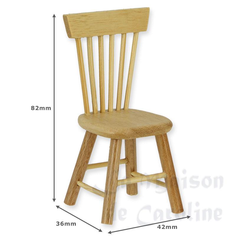 chair oak miniature 1:12 Bilder 1