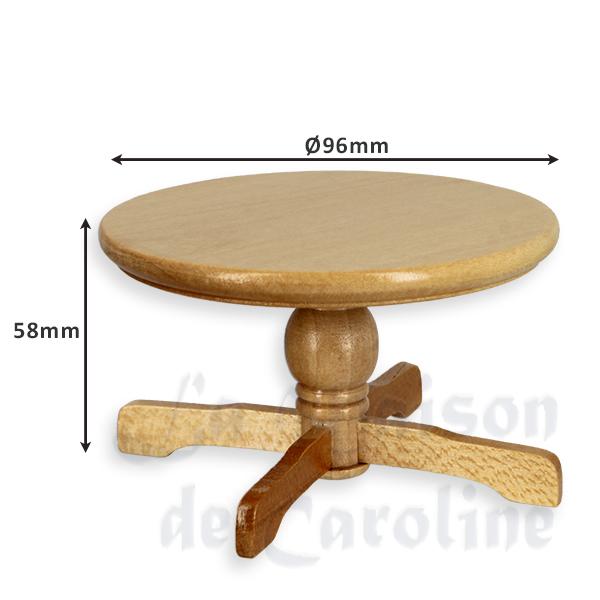 kitchen table natural oak miniature furniture 1:12 photo 2 kitchen table natural oak miniature furniture 1:12 photo 2