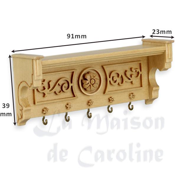 wall shelf natural oak miniature furniture 1:12 photo 2 wall shelf natural oak miniature furniture 1:12 photo 2
