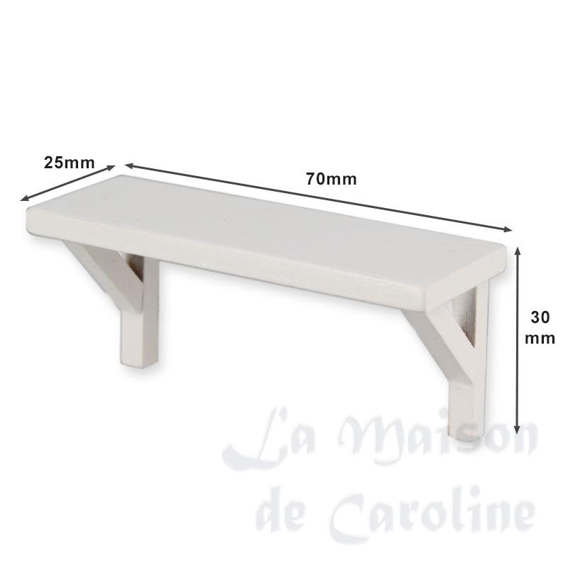 shelf white miniature 1:12 Bilder 1