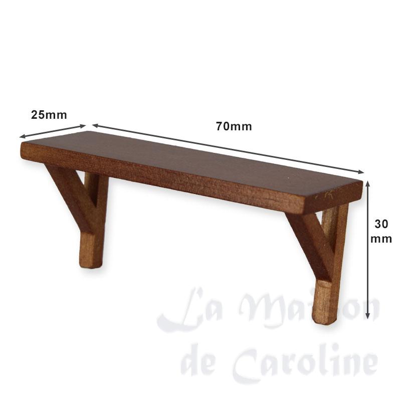 shelf walnut miniature 1:12 Bilder 1