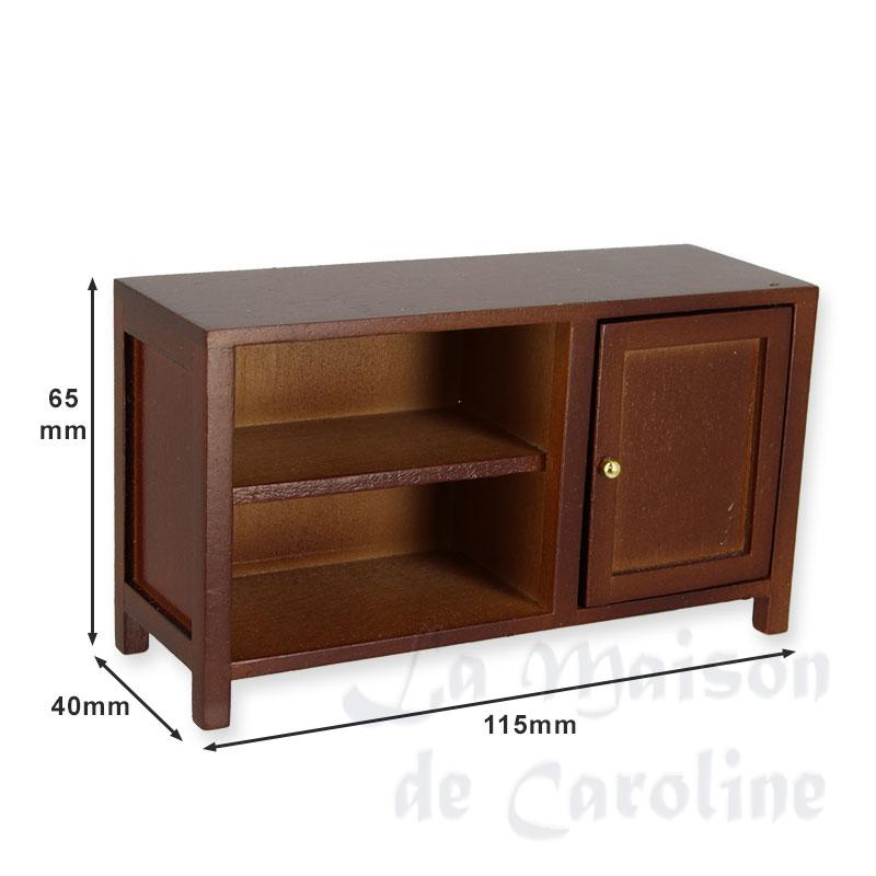 sink cabinet walnut miniature 1:12 Bilder 1