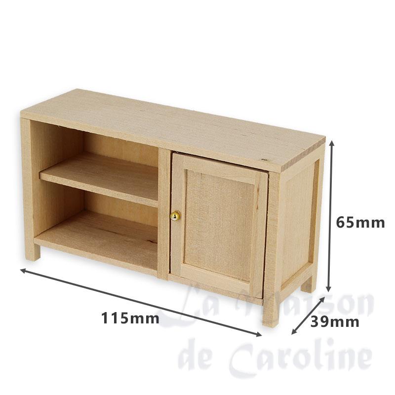 sink cabinet barewood miniature 1:12 Bilder 1