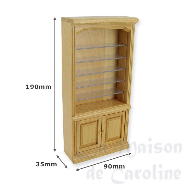 bookcase natural oak miniature 1:12 Bilder 1