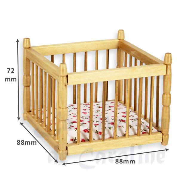 play pen natural oak miniature furniture 1:12 photo 2 play pen natural oak miniature furniture 1:12 photo 2