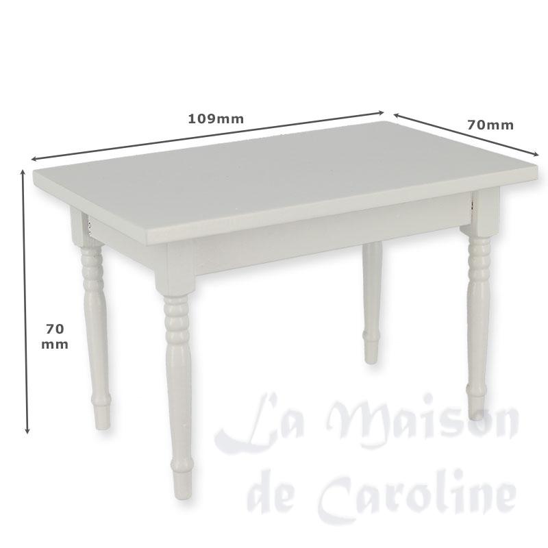 kitchen table white miniature 1:12 Bilder 1