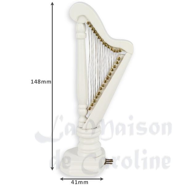 harp white miniature furniture 1:12 photo 2