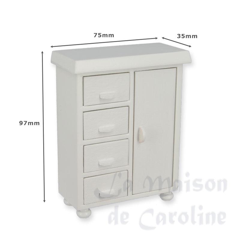 dresser white miniature 1:12 Bilder 1
