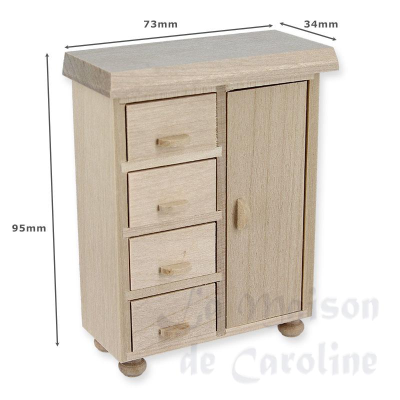 dresser barewood miniature 1:12 Bilder 1