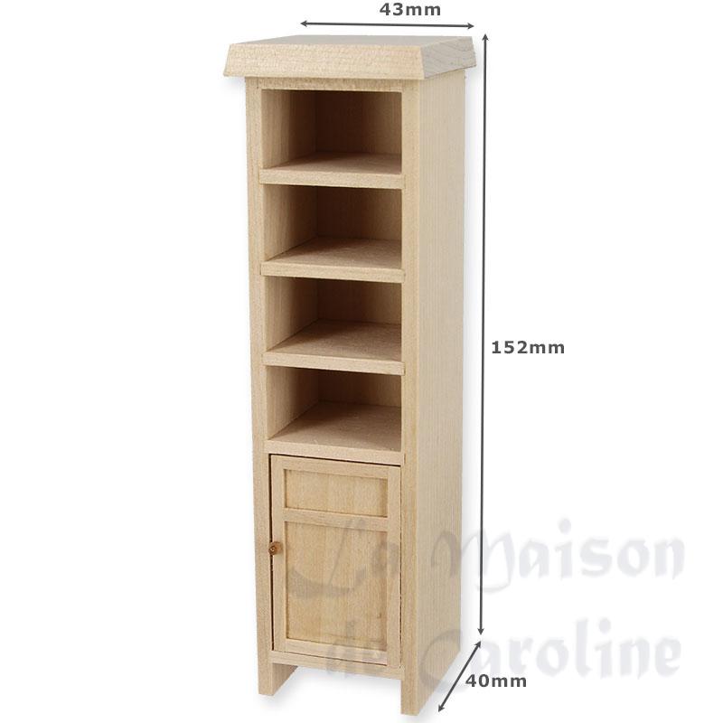 bathroom shelf barewood miniature 1:12 Bilder 1