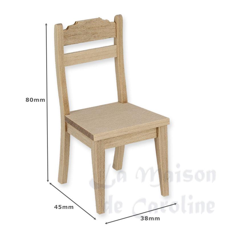 chair barewood miniature 1:12 Bilder 1