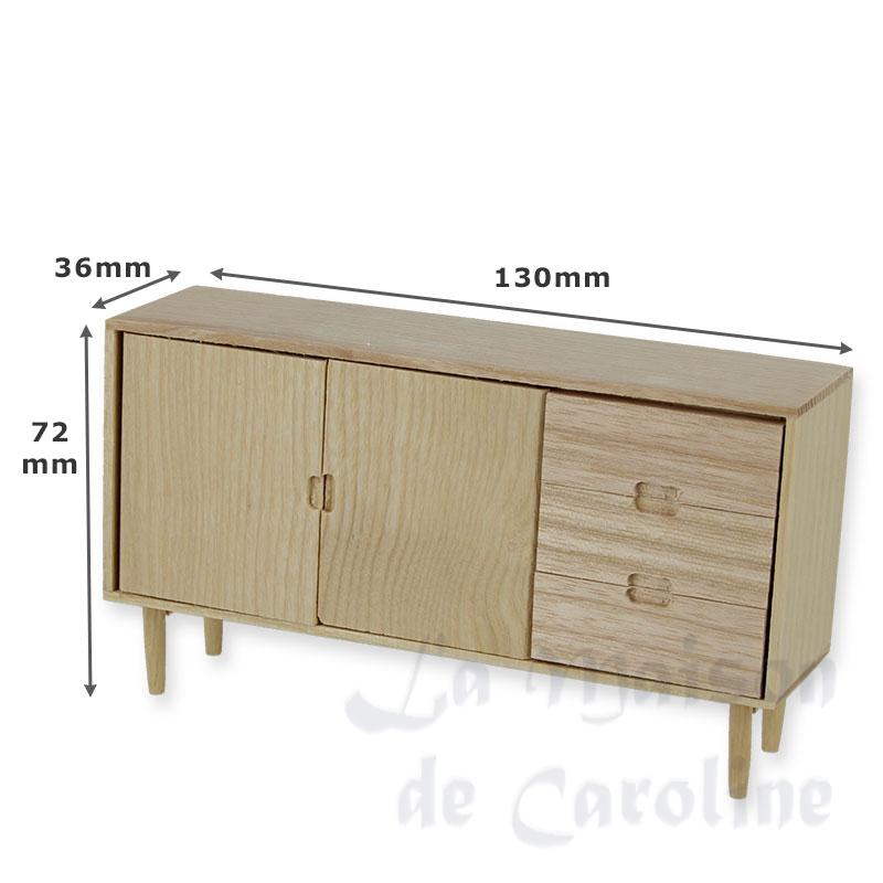 modern sideboard ashwood miniature 1:12 Bilder 1