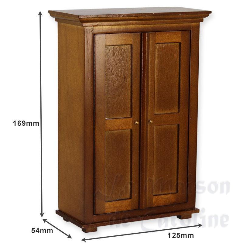 large dresser brown walnut miniature 1:12 Bilder 1