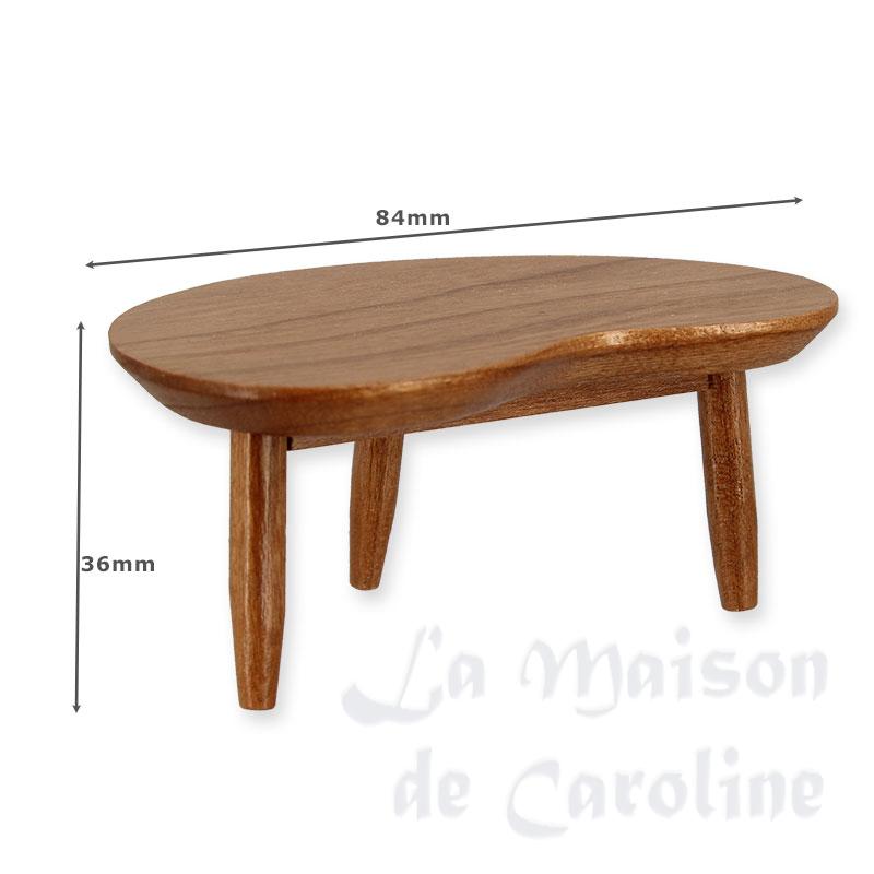 tea table teak miniature 1:12 Bilder 1