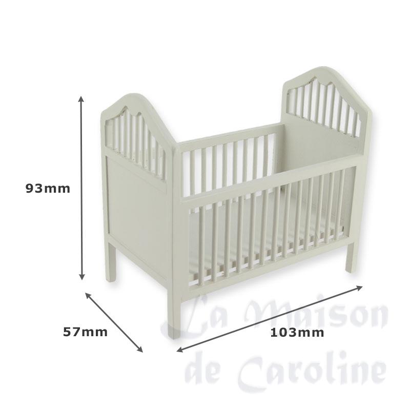 baby bed white miniature 1:12 Bilder 1