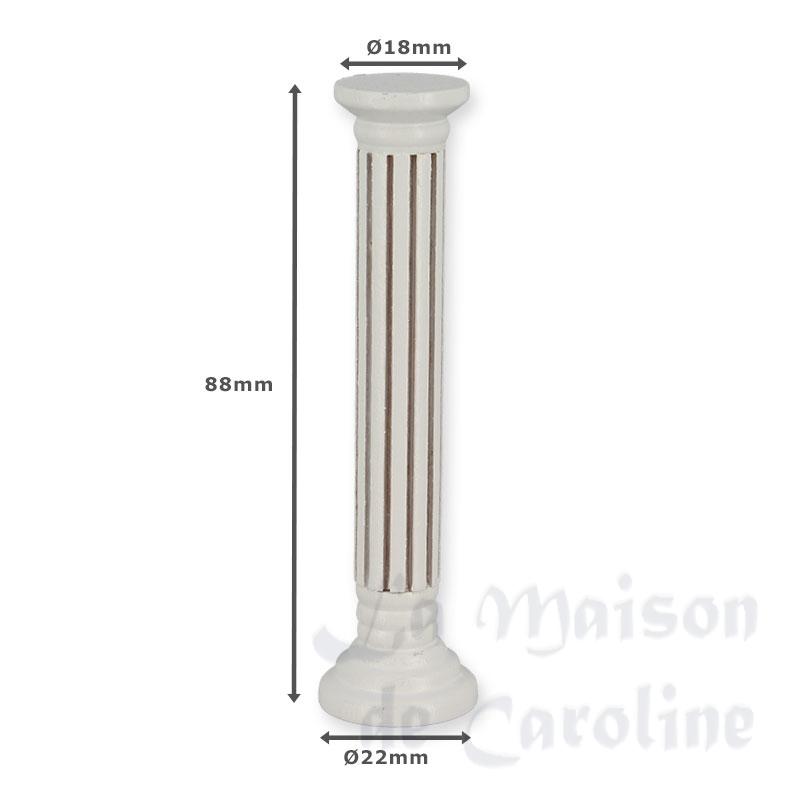 ionic pedestal white miniature 1:12 Bilder 1