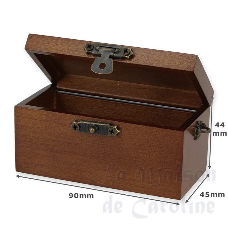 chest trunk, walnut miniature 1:12 Bilder 1