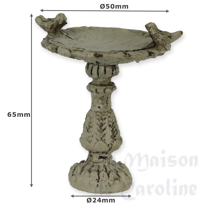 fountain with birds miniature 1:12 Bilder 1