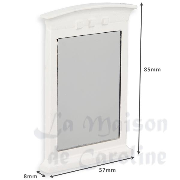 bentwood mirror white miniature furniture 1:12 photo 2