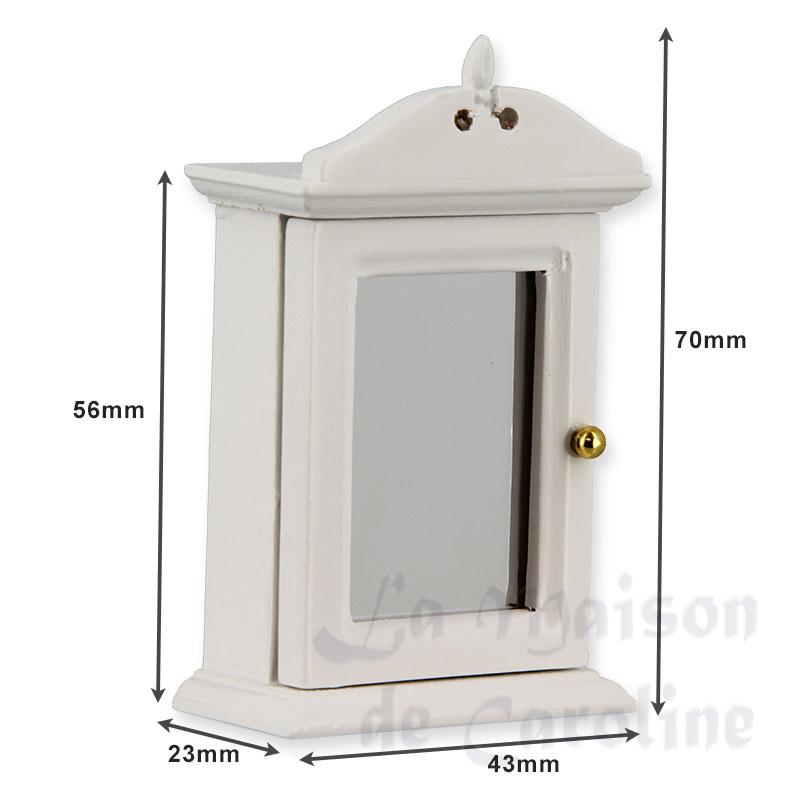 wall cabinet white miniature 1:12 Bilder 1