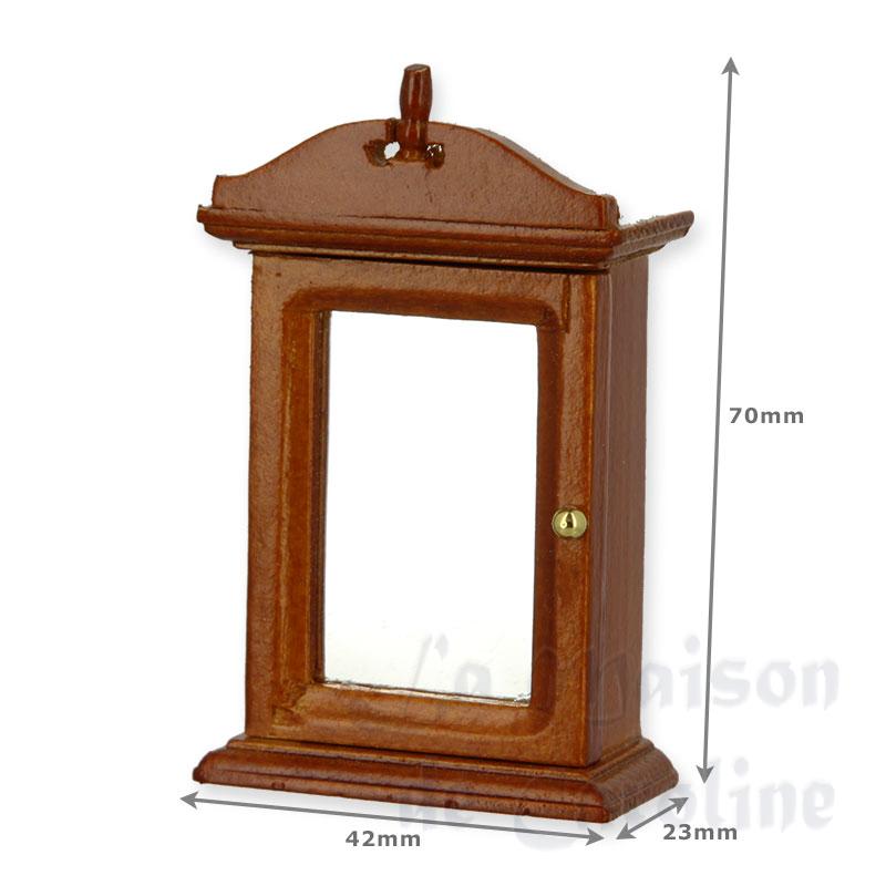 wall cabinet cherrywood miniature 1:12 Bilder 1
