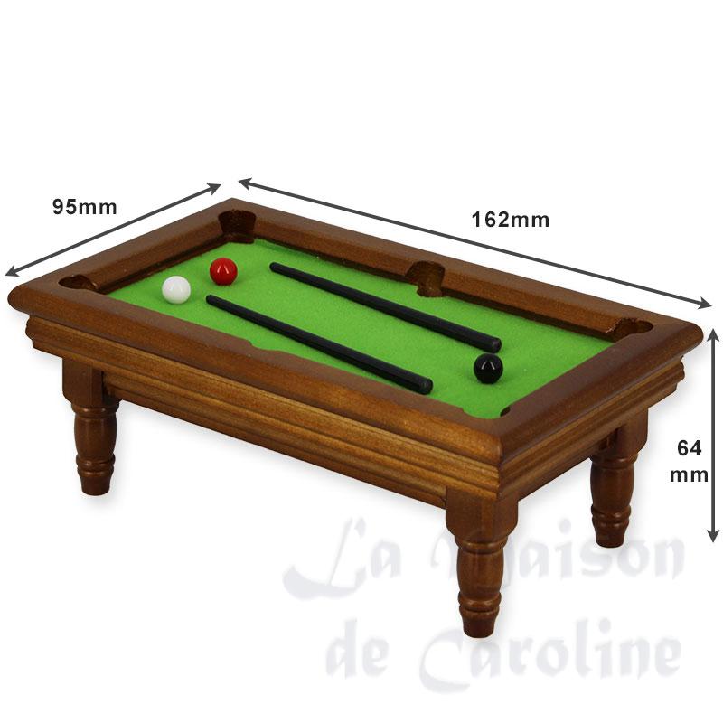billard walnut (not glue queue+balls) miniature 1:12 Bilder 1