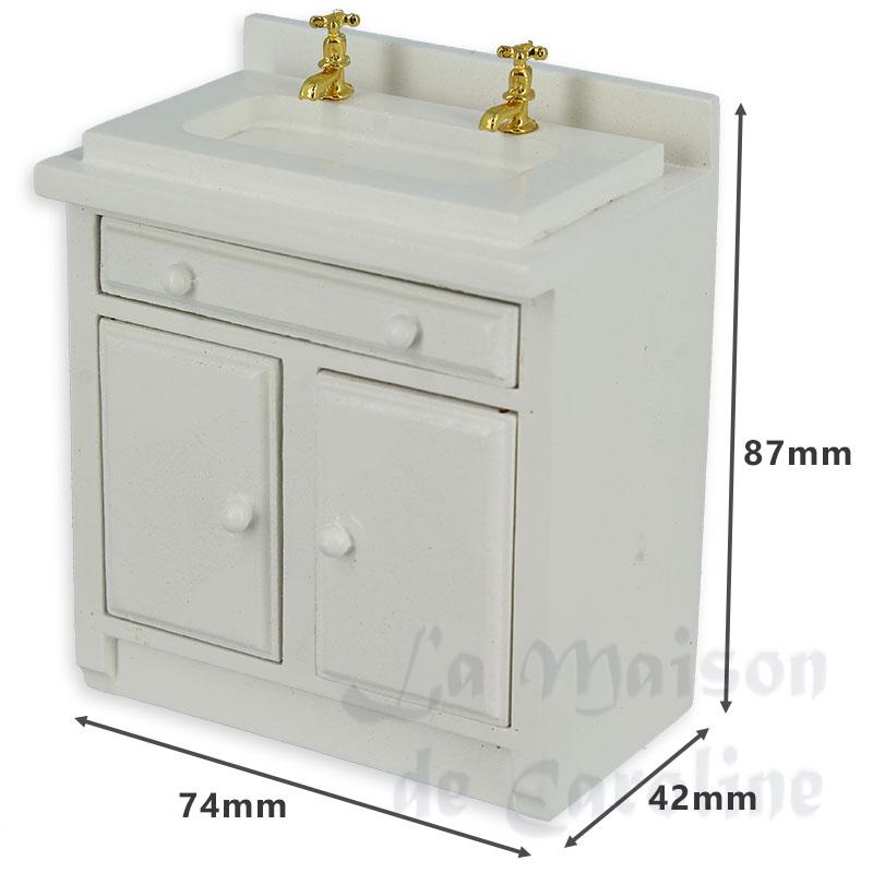 kitchen element sink, white miniature 1:12 Bilder 1