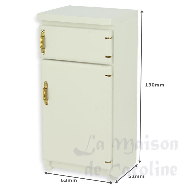 kitchen fridge white miniature 1:12 Bilder 1