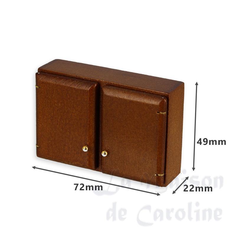 kitchen wall element , walnut miniature 1:12 Bilder 1