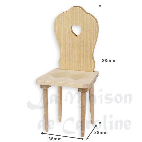 farmer chair barewood miniature furniture 1:12 photo 2 farmer chair barewood miniature furniture 1:12 photo 2