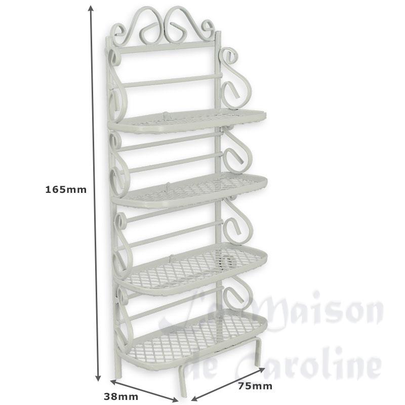 kitchen shelf white miniature 1:12 Bilder 1