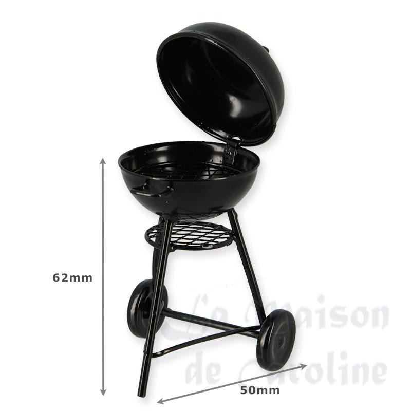 round barbecue black miniature 1:12 Bilder 1