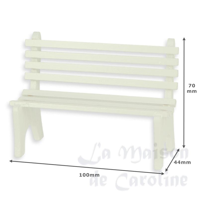 garden bank white miniature 1:12 Bilder 1